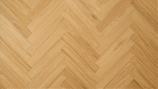 Wooden parquet floor showing herringbone pattern in room