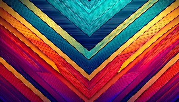 vibrant zigzag and diamond pattern