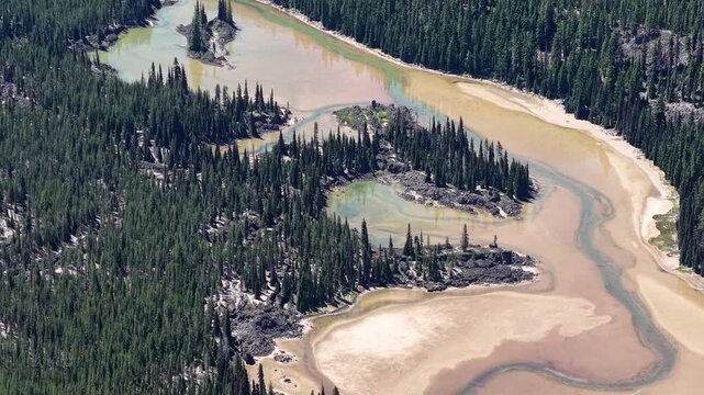 The colorful Sparks Lake is found just east of Mt. Bachelor along the Cascade Lakes Scenic Byway. This spectacular area of Central Oregon is part of the Deschutes National Forest.