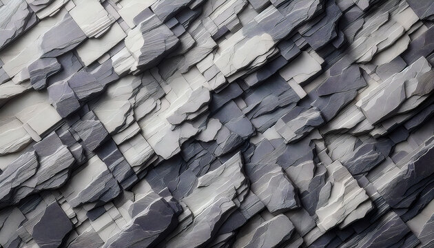 Layered gray stone texture background