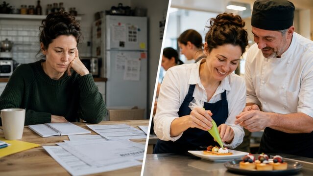 Home uncertainty and pastry chef career training