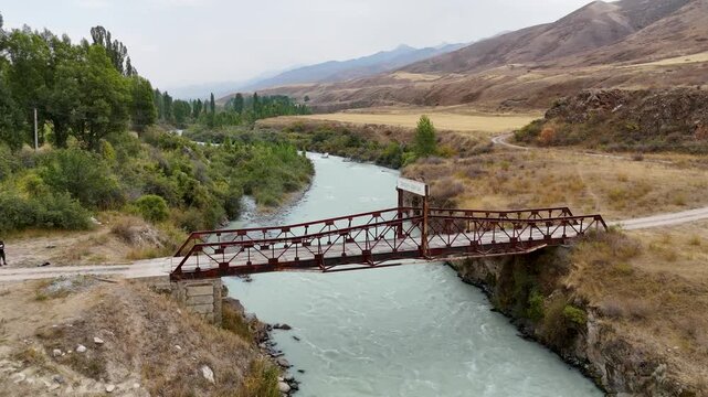 Most Shabdan Batyr bridgr in Bishkek Kyrgyzstan
