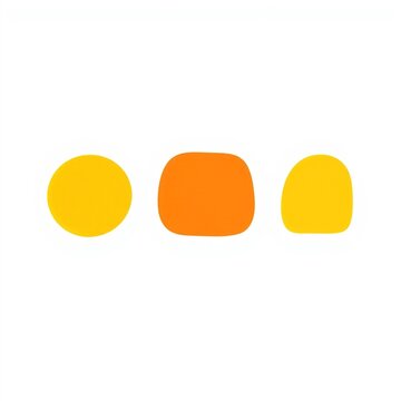 Vibrant Orange Yellow Abstract Shapes