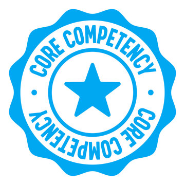 core competency seal badge. core competency label sticker. Vector sign
