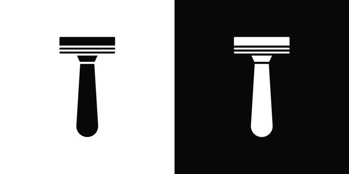 Razor Icon outline clipart set. EPS10