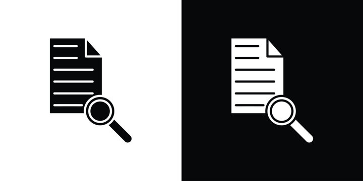 Attach document icon outline clipart set. EPS10