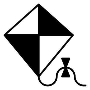 kite icon with solid style