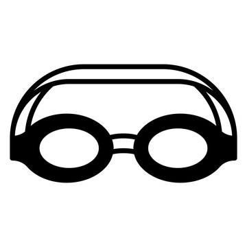 swimming goggles icon with solid style