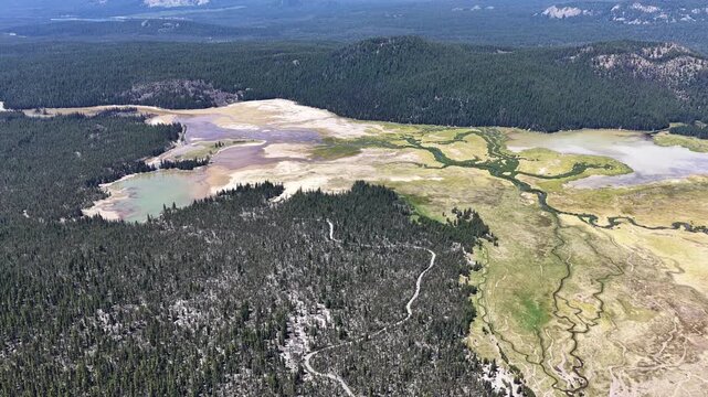 The colorful Sparks Lake is found just east of Mt. Bachelor along the Cascade Lakes Scenic Byway. This spectacular area of Central Oregon is part of the Deschutes National Forest.