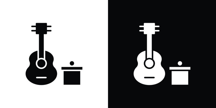 Busking icon for creative designs