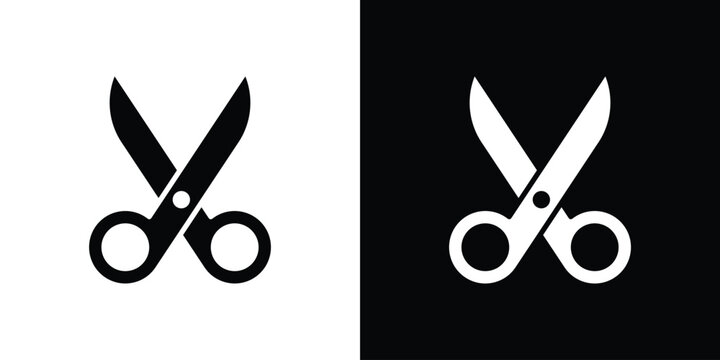 Scissors icon for creative designs