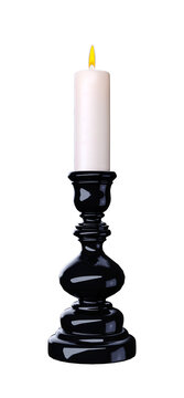 3d render candlestick isolated