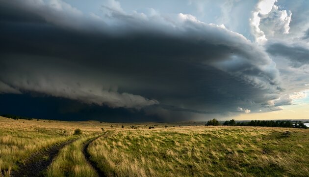 derecho storm clouds and severe weather