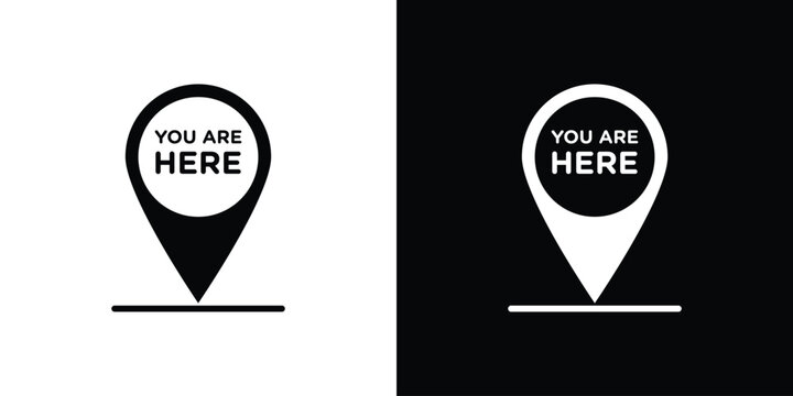 You are here pointer icon
