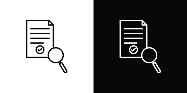Audit icon vector logos kit. EPS10