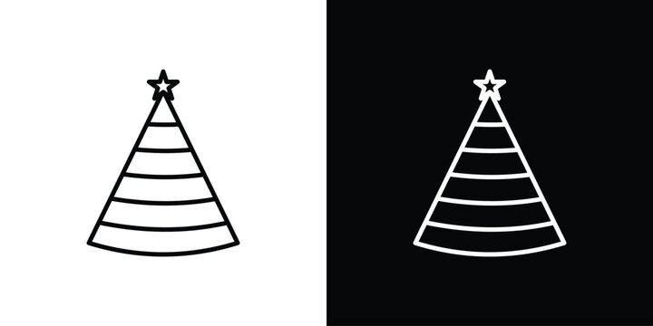 Birthday hat icon vector logos kit. EPS10