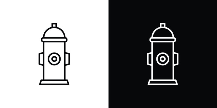 Fire hydrant icon vector logos kit. EPS10