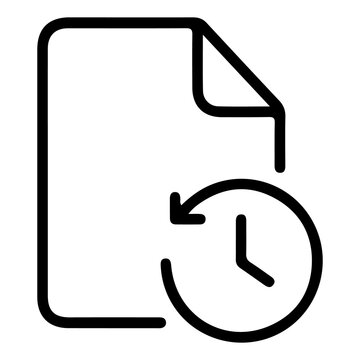 Document History and File Version Icon