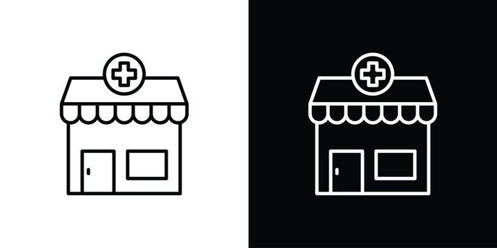 Pharmacy icon vector logos kit. EPS10