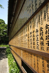 Fototapeta premium Daruma Dolls at Katsuoji Temple, Osaka, Japan