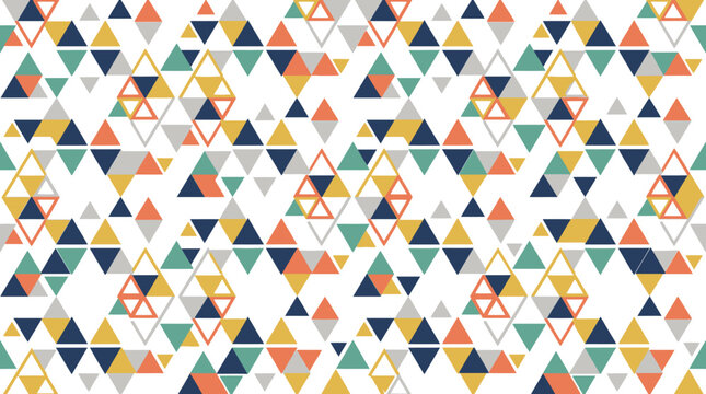 Abstract Geometric Triangle Pattern in Modern Minimalist Style