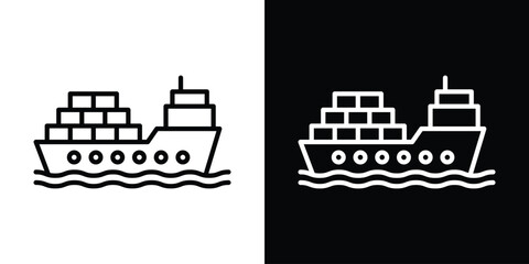 Cargo ship icon © Rajes