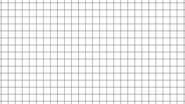 Black grid lines on white paper motion background. Minimalist grey grid line animation with smooth directional lines,
Animated background grid with twinkling thin crosses.