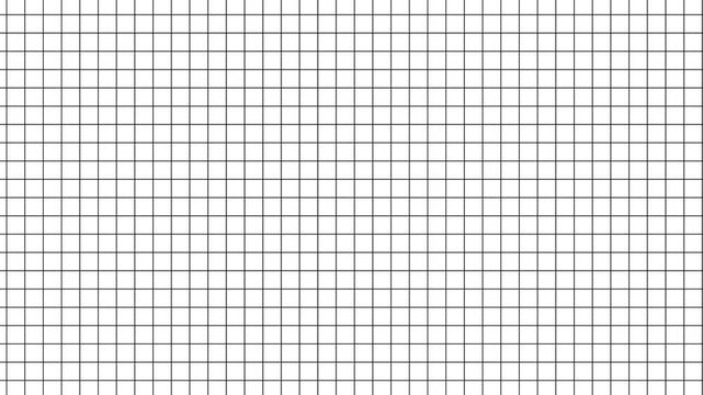 Black grid lines on white paper motion background. Minimalist grey grid line animation with smooth directional lines,
Animated background grid with twinkling thin crosses.