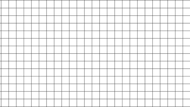 Black grid lines on white paper motion background. Minimalist grey grid line animation with smooth directional lines,
Animated background grid with twinkling thin crosses.