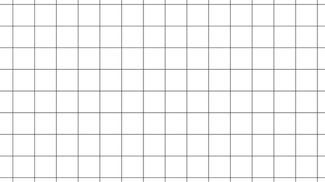 Black grid lines on white paper motion background. Minimalist grey grid line animation with smooth directional lines,
Animated background grid with twinkling thin crosses.