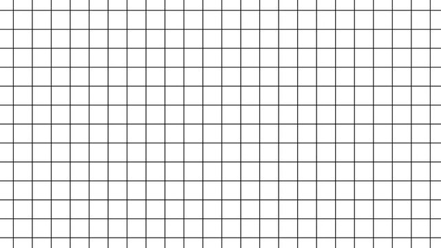 Black grid lines on white paper motion background. Minimalist grey grid line animation with smooth directional lines,
Animated background grid with twinkling thin crosses.