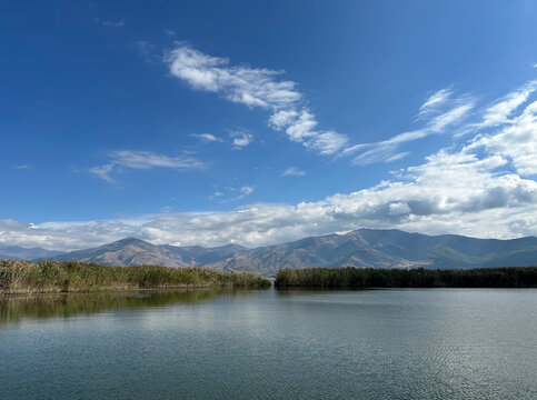 Lake Malaya Prespa in Greece