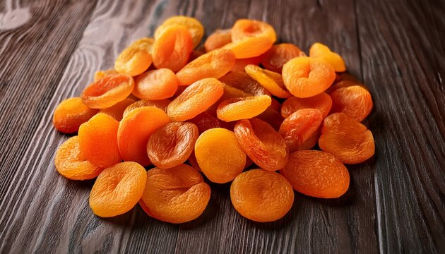 Close Up Pile Fresh Orange Dried Apricot Slices Vibrant Texture Fruit