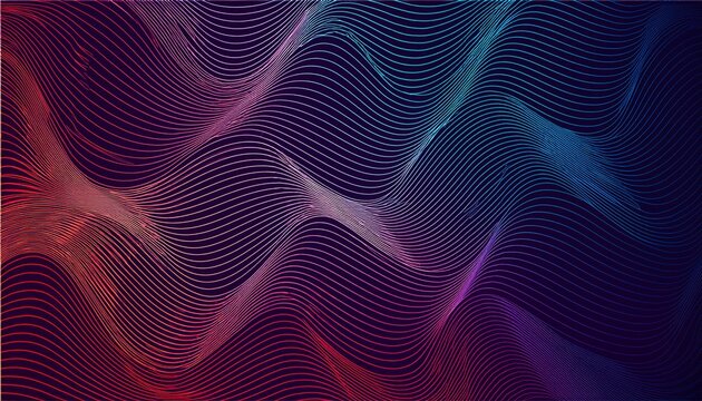 Abstract Wavy Lines Element Background