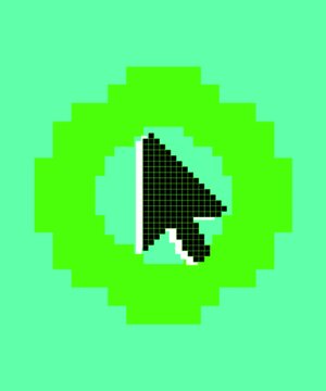 green arrow cursor