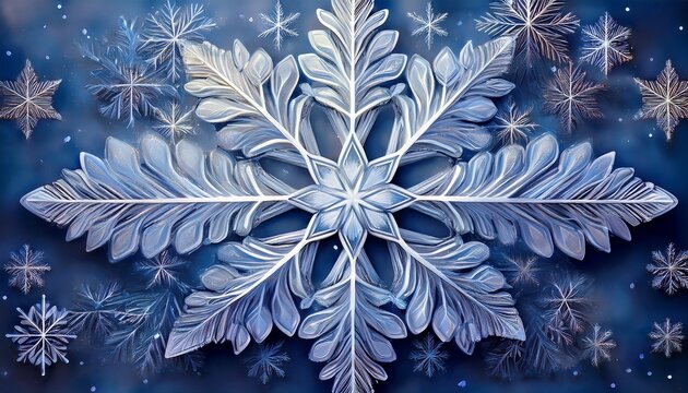 Textured Snowflake Background