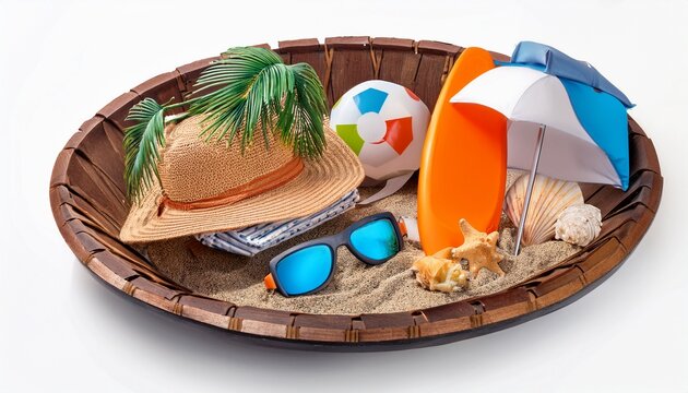 Life Is Better At The Beach Isolated On White Background