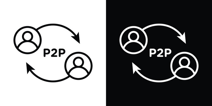 Peer to peer icon