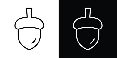 Oak nut icon © Rajes
