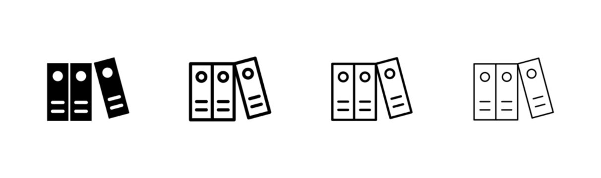 Library icon logo design. education sign and symbol