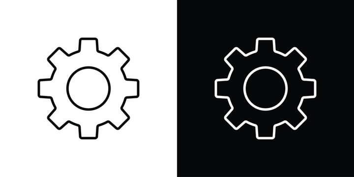 Settings gear icon for infographic projects