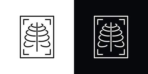 Fototapeta premium X-ray scan icon for infographic projects