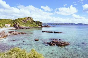 Obraz premium 慶良間諸島 慶留間橋からの風景（慶留間島方面）