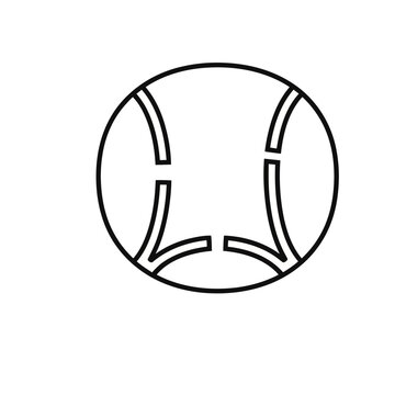 Tennis ball outline