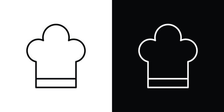 Chef hat icon minimal logos pack. EPS10