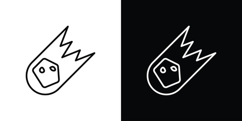 Comet icon minimal logos pack. EPS10 © Vince