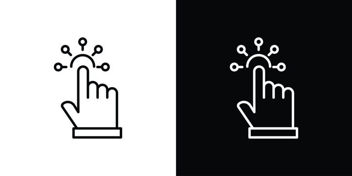 Interactivity icon minimal logos pack. EPS10