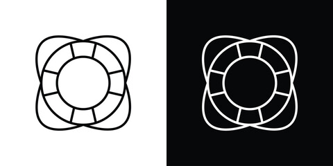 Life buoy icon minimal logos pack. EPS10 © Vince