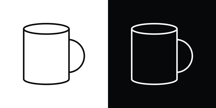 Mug icon minimal logos pack. EPS10