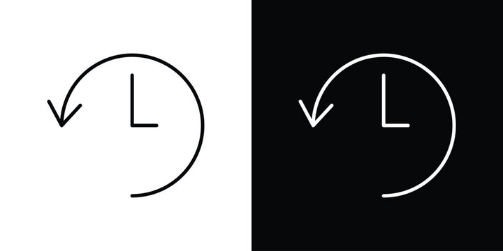 Past time icon minimal logos pack. EPS10